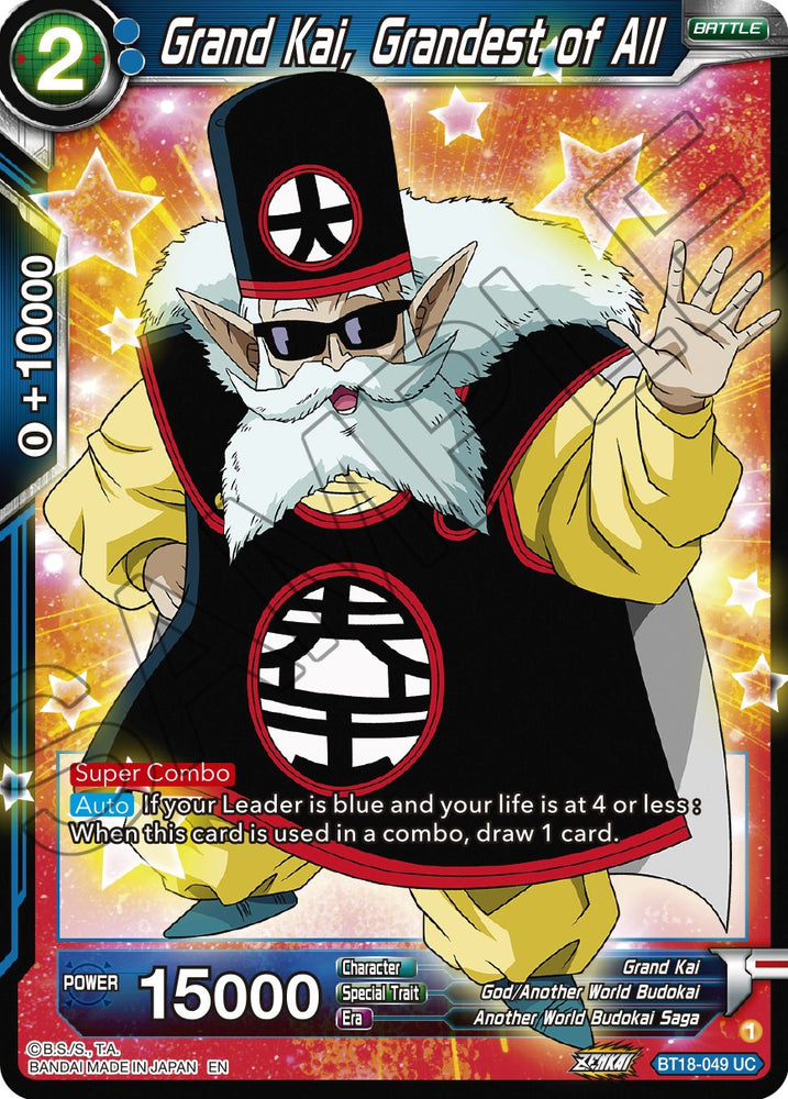 Grand Kai, le plus grand de tous (BT18-049) [Dawn of the Z-Legends] 