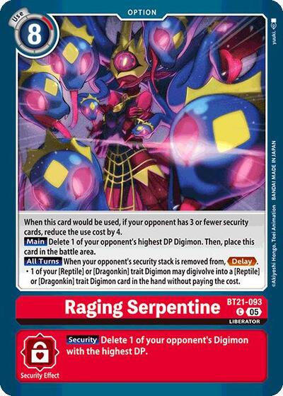 Raging Serpentine (World Convergence) Near Mint