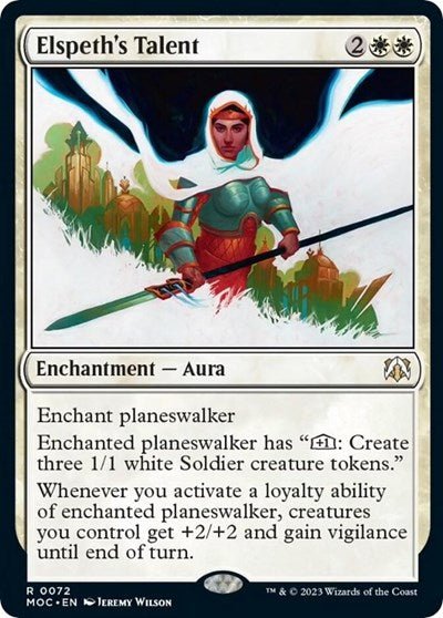 Elspeth's Talent (Commander: March of the Machine) Near Mint Foil - Nick Nack's Full Frontal Attack