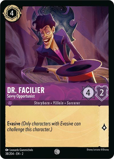 Dr. Facilier - Savvy Opportunist (Rise of the Floodborn) Near Mint - Nick Nack's Full Frontal Attack
