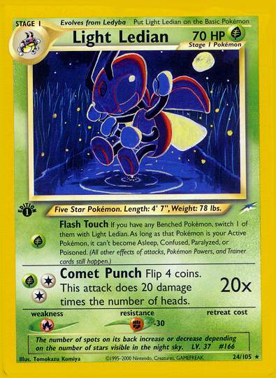 Light Ledian (Neo Destiny) Light Play 1st Edition