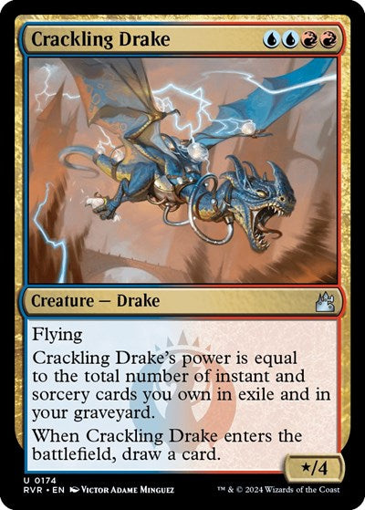 Crackling Drake (Ravnica Remastered) Near Mint