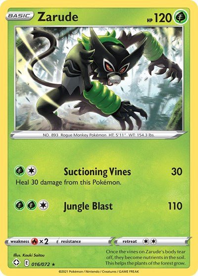 Zarude (Shining Fates) Near Mint - Nick Nack's Full Frontal Attack