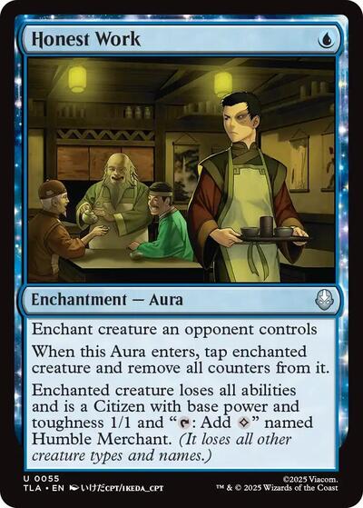 Honest Work (Avatar: The Last Airbender) Near Mint - Nick Nack's Full Frontal Attack