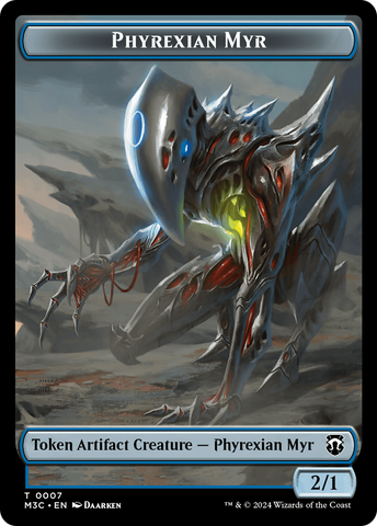Phyrexian Myr // Servo Double-Sided Token [Modern Horizons 3 Commander Tokens]