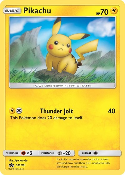 Pikachu - SM183 (SM Promos) Near Mint Holofoil
