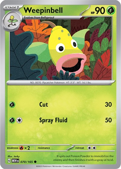 Weepinbell (Scarlet and Violet: 151) Near Mint