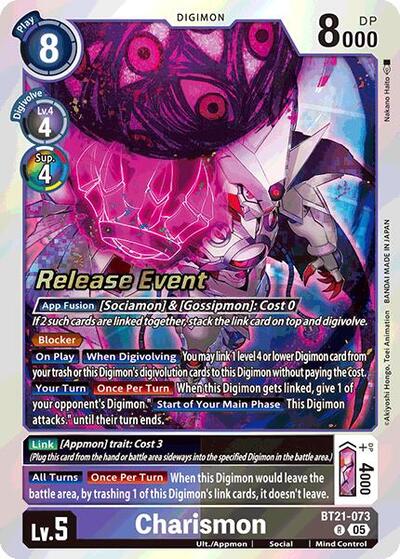 Charismon (World Convergence Release Event Cards) Near Mint