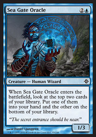 Sea Gate Oracle (Rise of the Eldrazi) Light Play
