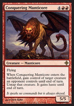 Conquering Manticore (Rise of the Eldrazi) Near Mint - Nick Nack's Full Frontal Attack