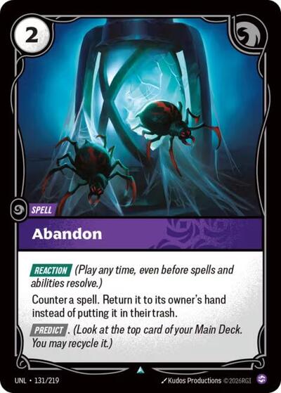 Abandon (Unleashed) Near Mint