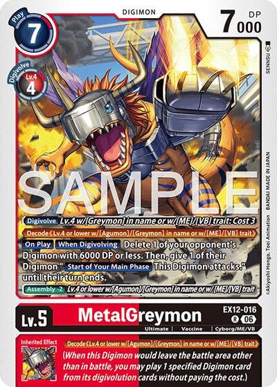 MetalGreymon (Digital World Shambala) Near Mint Foil - Nick Nack's Full Frontal Attack