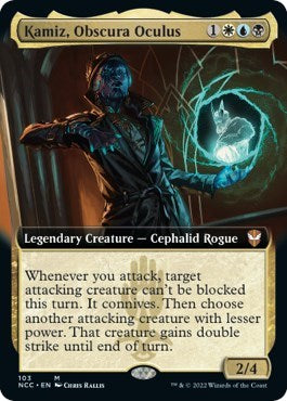Kamiz, Obscura Oculus (Extended Art) (Commander: Streets of New Capenna) Near Mint Foil