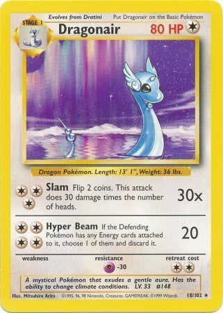 Dragonair (Base Set) Light Play