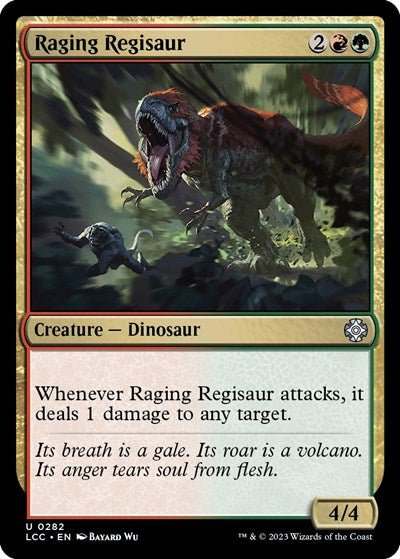 Raging Regisaur (Commander: The Lost Caverns of Ixalan) Near Mint - Nick Nack's Full Frontal Attack