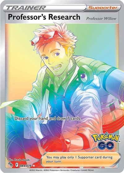 Professor's Research (Secret) (Pokemon GO) Near Mint Holofoil