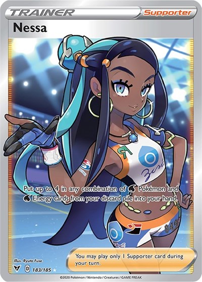 Nessa (Full Art) (SWSH04: Vivid Voltage) Near Mint Holofoil