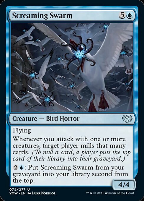 Screaming Swarm (Innistrad: Crimson Vow) Near Mint - Nick Nack's Full Frontal Attack