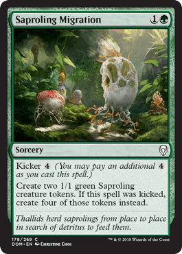 Saproling Migration (Dominaria) Near Mint - Nick Nack's Full Frontal Attack