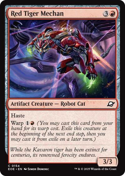 Red Tiger Mechan (Edge of Eternities) Near Mint Foil