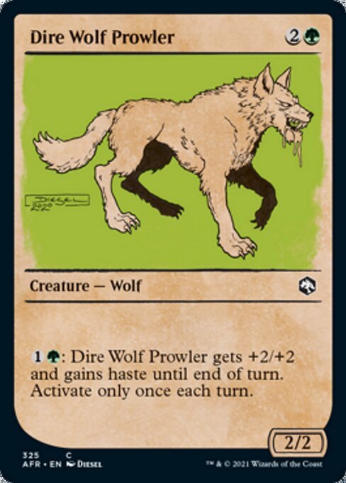 Dire Wolf Prowler (Showcase) (Adventures in the Forgotten Realms) Near Mint - Nick Nack's Full Frontal Attack