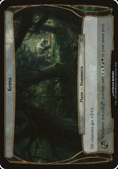 Krosa (Planechase) (Oversize Cards) Medium Play