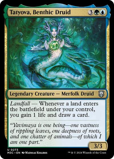 Tatyova, Benthic Druid (Commander: Modern Horizons 3) Near Mint - Nick Nack's Full Frontal Attack