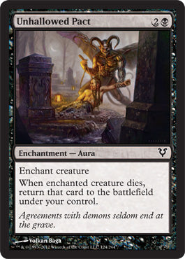 Unhallowed Pact (Avacyn Restored) Light Play