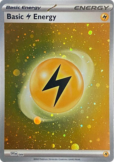 Basic Lightning Energy (Cosmos Holo) (Scarlet and Violet: Base Set) Near Mint Holofoil - Nick Nack's Full Frontal Attack