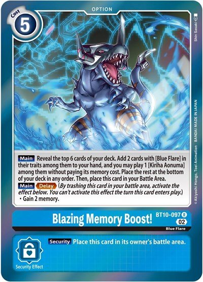 Blazing Memory Boost! (Xros Encounter) Near Mint Foil - Nick Nack's Full Frontal Attack