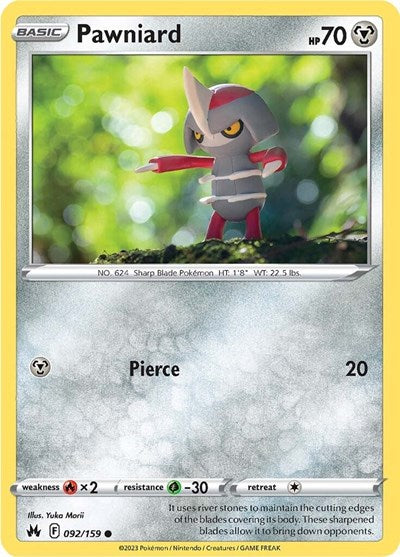 Pawniard (92) (Crown Zenith) Near Mint Reverse Holofoil