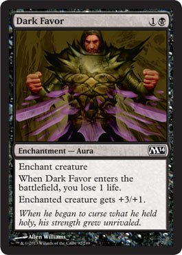 Dark Favor (Magic 2014 Core Set) Near Mint - Nick Nack's Full Frontal Attack