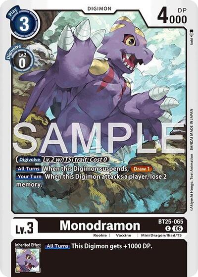 Monodramon (Dual Revolution Booster) Near Mint