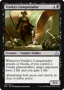 Vraska's Conquistador (Rivals of Ixalan) Near Mint - Nick Nack's Full Frontal Attack