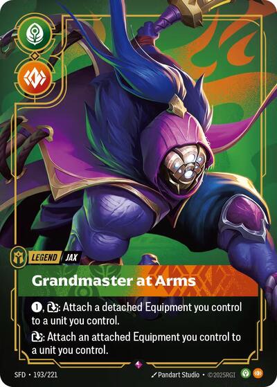 Jax Grandmaster At Arms (Spiritforged) Near Mint Foil - Nick Nack's Full Frontal Attack