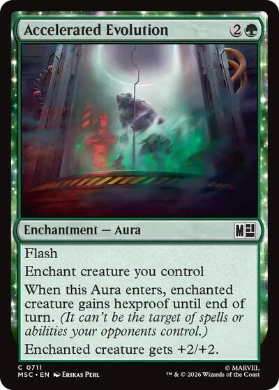 Accelerated Evolution (Commander: Marvel Super Heroes) Near Mint Foil