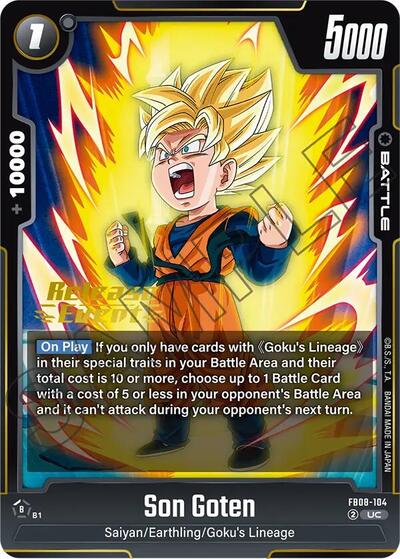 Son Goten (Saiyan's Pride Release Event Cards) Near Mint