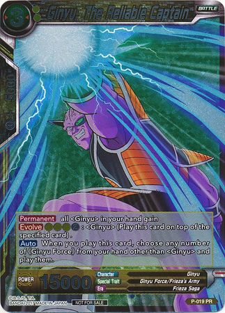Ginyu, The Reliable Captain (Foil) (P-019) [Promotion Cards]