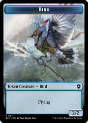 Bird (011) // Fish Double-Sided Token [Bloomburrow Commander Tokens]
