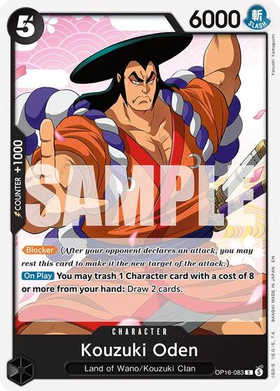 Kouzuki Oden (The Time of Battle) Near Mint - Nick Nack's Full Frontal Attack
