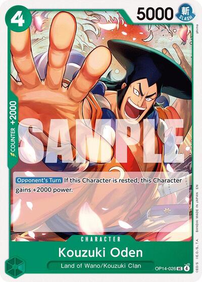 Kouzuki Oden (The Azure Sea's Seven) Near Mint - Nick Nack's Full Frontal Attack