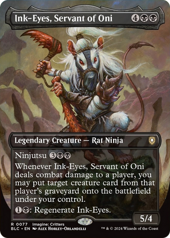 Ink-Eyes, Servant of Oni (Borderless) [Bloomburrow Commander]