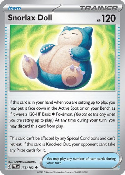 Snorlax Doll (Scarlet and Violet: Paradox Rift) Near Mint