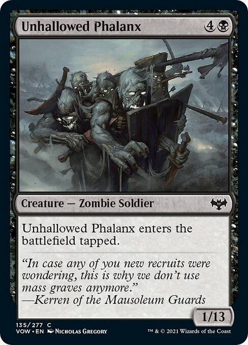 Unhallowed Phalanx (Innistrad: Crimson Vow) Near Mint - Nick Nack's Full Frontal Attack
