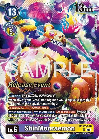 ShinMonzaemon (Cyber Eden Release Event Cards) Near Mint