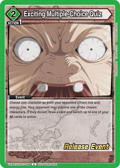 Exciting Multiple - Choice Quiz (Hunter x Hunter Release Event Cards) Near Mint - Nick Nack's Full Frontal Attack