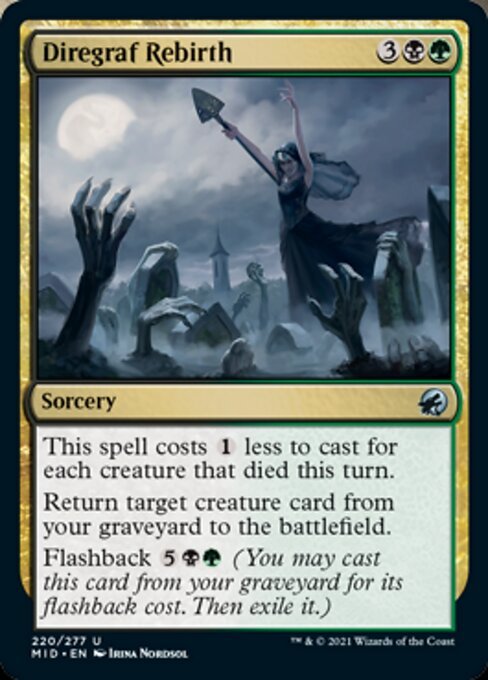 Diregraf Rebirth (Innistrad: Midnight Hunt) Near Mint - Nick Nack's Full Frontal Attack