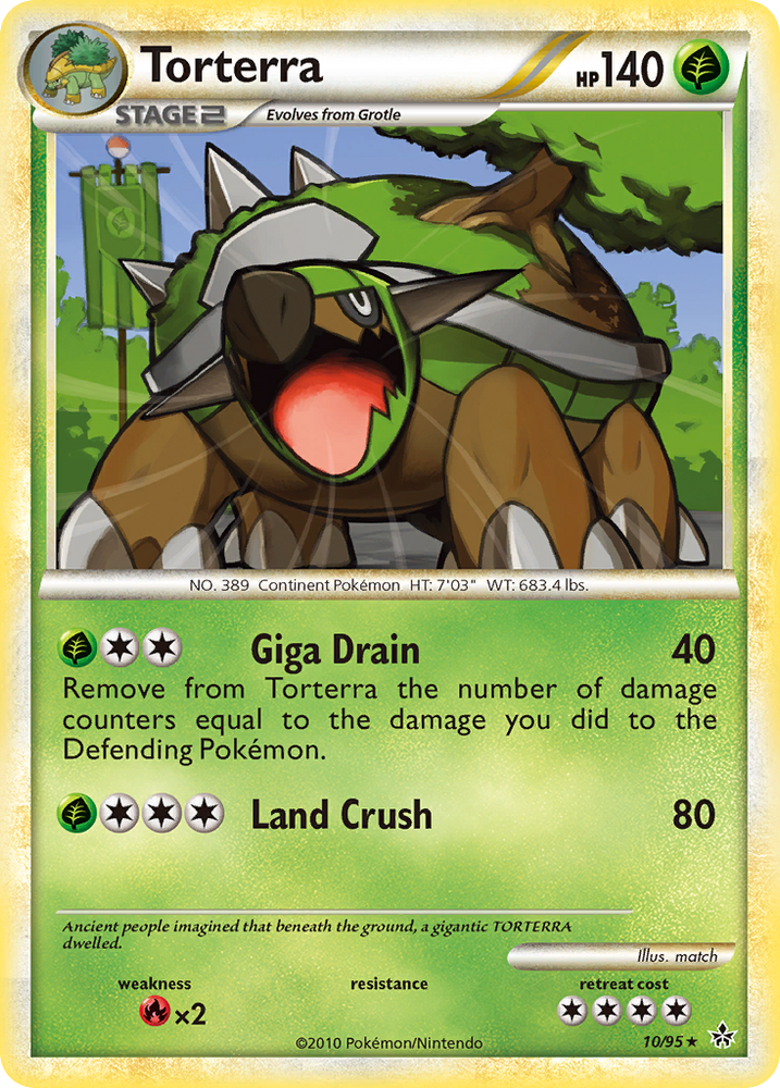 Torterra (10/95) [HeartGold &amp; SoulSilver: Unleashed] 