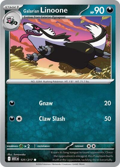 Galarian Linoone (ME: Ascended Heroes) Near Mint - Nick Nack's Full Frontal Attack