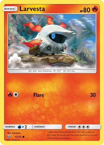 Larvesta (Shining Legends) Near Mint - Nick Nack's Full Frontal Attack